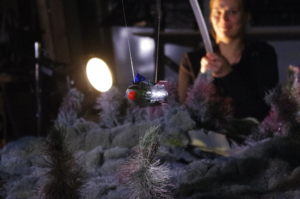 On Set for Dash Cloudrider, puppeting the Asteroid Rider Mini